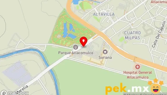 mapa de Servicio Eléctrico Ruiz Taller de reparación de automóviles en Atlacomulco de Fabela
