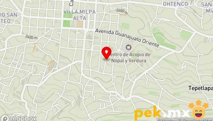 mapa de Servicio Flores. Electricidad, plomería y herrería en Milpa Alta Persona de mantenimiento, Herrero, Electricista, Fontanero en Milpa Alta, Villa Milpa Alta