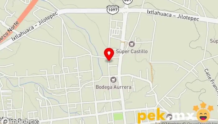 mapa de Servicio Industrial Hernández Taller de reparación de motores eléctricos en Jilotepec de Molina Enríquez