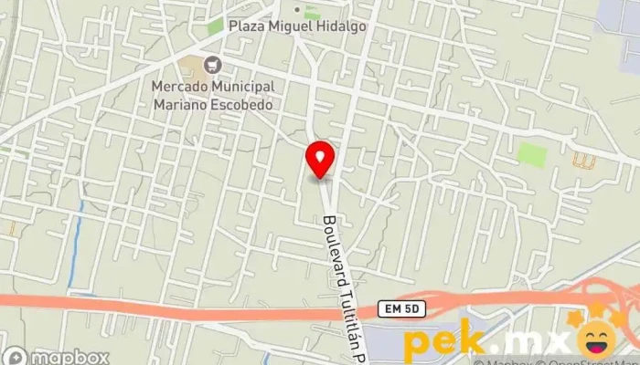 mapa de Servicio Instalación y Mantenimiento Electrico Electricista en Tultitlán de Mariano Escobedo