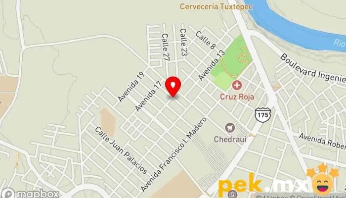 mapa de SERVICIO SANTOYO Taller mecánico en San Juan Bautista Tuxtepec
