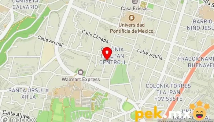 mapa de Servicio y mantenimiento Electricista en Tlalpan, Ciudad de México