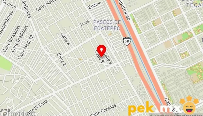 mapa de Servicios a domicilio de electricidad doméstica Oficinas de empresa en Ecatepec de Morelos