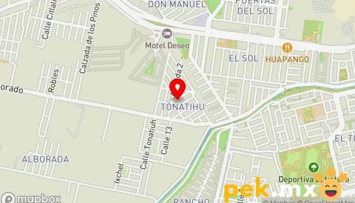 mapa de Servicios e instalaciones eléctricas Electricista en Santiago de Querétaro