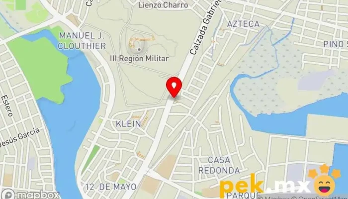 mapa de Servicios Eléctricos Industriales y Navales de Mazatlán S.A. de C.V. Electricista, Taller de reparación de motores eléctricos, Servicio de instalación eléctrica en Mazatlán