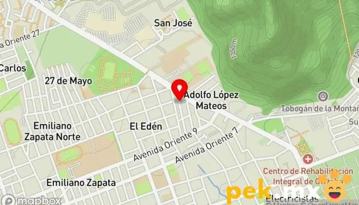 mapa de Servicios Eléctricos Legani Electricista en Orizaba