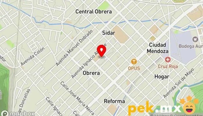 mapa de Servicios eléctricos TLALOC. Electricista en Cdad. Mendoza
