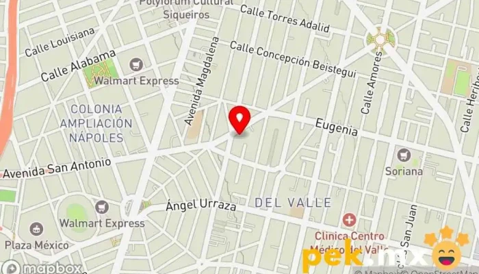mapa de Servicios Especializados Cerrajeria, Plomeria y Electricidad Cerrajero, Electricista, Fontanero, Tienda de herramientas en Benito Juárez, Ciudad de México
