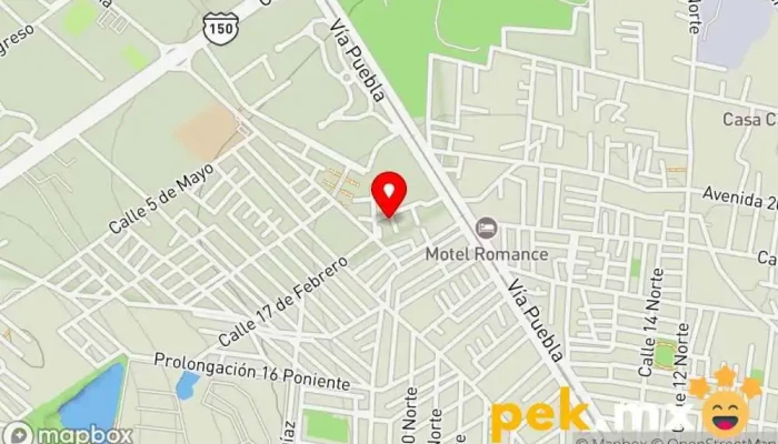 mapa de Servicios industriales Camacho Servicio de instalación eléctrica, Electricista, Fontanero en Tehuacán