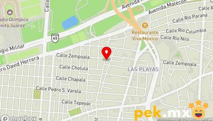 mapa de SI ElectroClimas Servicio de instalación eléctrica en Juárez