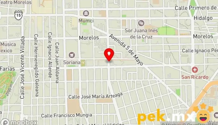 mapa de Sindicato Mexicano de Electricistas División Toluca Asociación u organización en Toluca de Lerdo