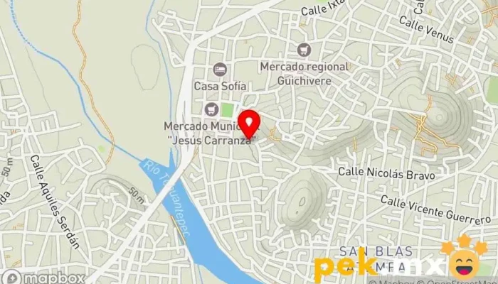 mapa de Sistema De Agua Potable Compañía suministradora de agua en Santo Domingo Tehuantepec