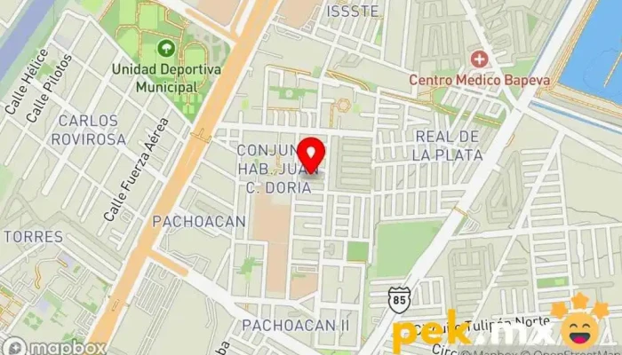 mapa de SOLECT H.A. Electricista, Herrero, Soldador, Carpintero en Pachuca de Soto