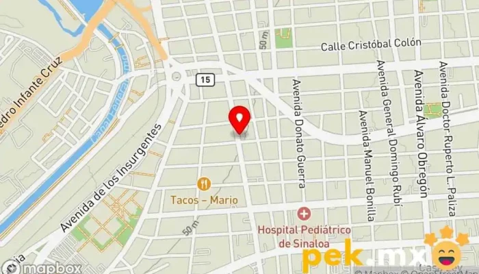 mapa de Solorzano Tienda de artículos de fontanería, Tienda de electricidad, Instalador de gas, Ferretería, Proveedor de tuberías en Culiacán Rosales