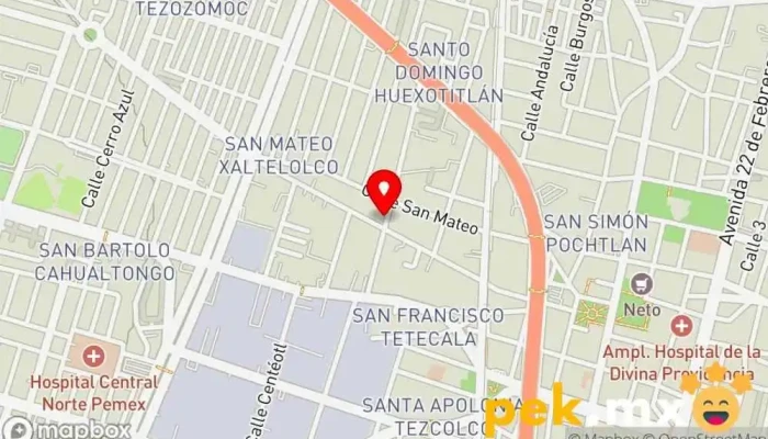 mapa de Soluciones Spin Electricista en Azcapotzalco, Ciudad de México