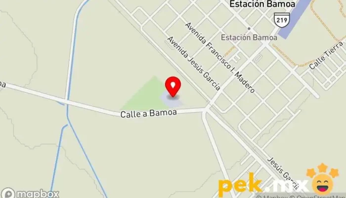 mapa de Subestación bamoa Subestación eléctrica en Estación Bamoa