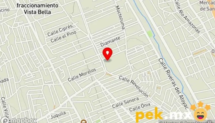 mapa de Subestacion Oaxaca Poniente CFE Compañía eléctrica en San Jacinto Amilpas