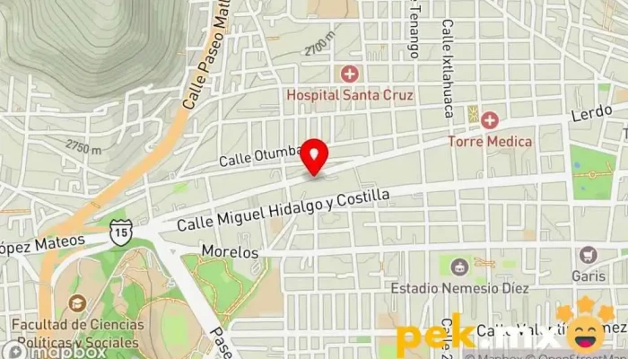 mapa de S.U.T.E.Y.M. Casa del Servidor Público Sindicalizado Sindicato en Toluca de Lerdo
