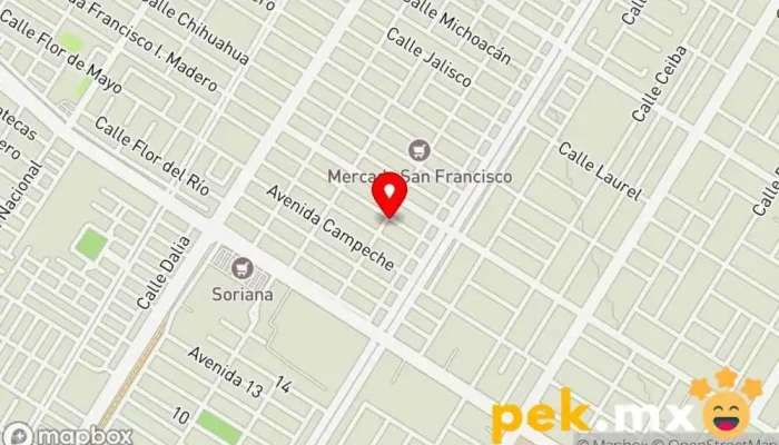 mapa de Taller Autoelectrico Gastelum Servicio de reparación de sistemas eléctricos para automóviles en Los Mochis
