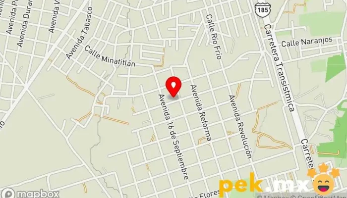 mapa de TALLER DE AIRES ACONDICIONADOS Y ELECTRICO SAAM Oficinas de empresa en Santo Domingo Tehuantepec