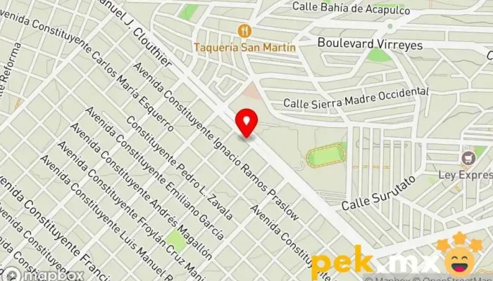 mapa de Taller Electrico Automotriz Ballardo Taller mecánico en Culiacán Rosales