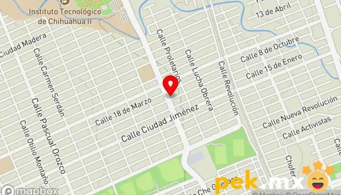 mapa de Taller Electrico Automotriz Taller de reparación de automóviles en Chihuahua