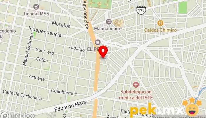 mapa de Taller eléctrico guelavia Taller mecánico en Oaxaca de Juárez