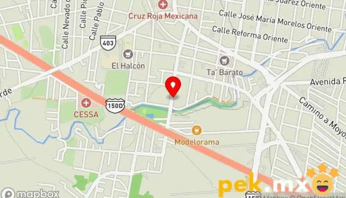 mapa de Taller eléctrico Martín Taller de reparaciones eléctricas en San Martín Texmelucan de Labastida
