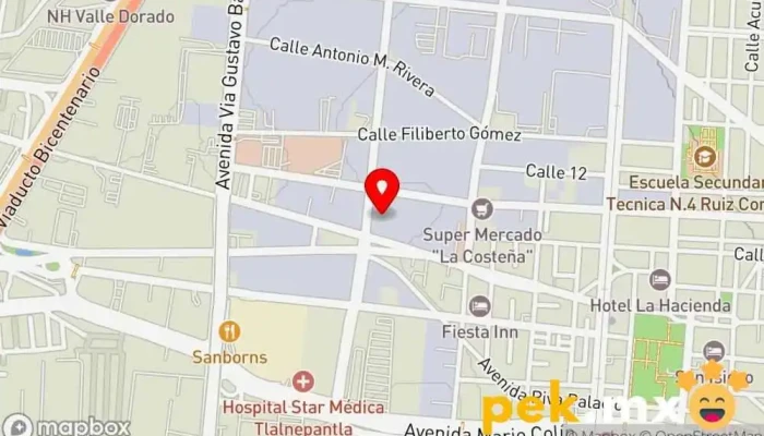 mapa de Tamex Tlalnepantla Tienda de iluminación, Tienda de materiales para la construcción, Tienda de electricidad en Tlalnepantla
