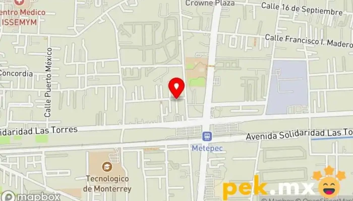 mapa de Techos, domos y más... Fábrica, Electricista en Toluca de Lerdo