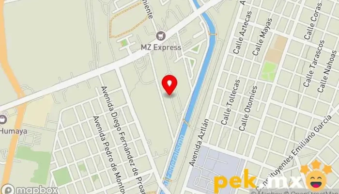 mapa de Tecnergy Tienda de electricidad en Culiacán Rosales