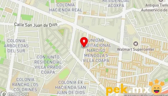 mapa de TÉCNICOS ELECTRICISTAS Servicio de instalación eléctrica, Electricista en Tlalpan, Ciudad de México