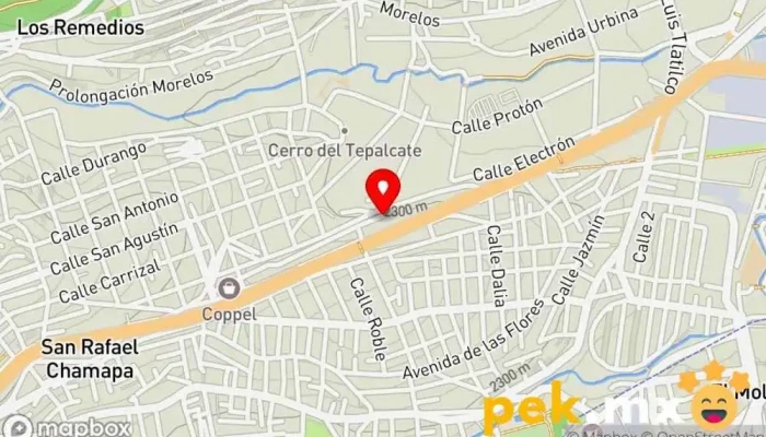 mapa de Técnicos Eléctricos en Alto Voltaje, S.A. de C.V. Electricista en Naucalpan de Juárez