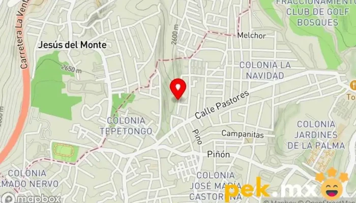 mapa de TECNICOS ESPECIALISTAS INDUSTRIALES Electricista en Cuajimalpa de Morelos, Cuajimalpa