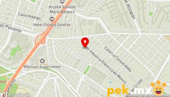 mapa de Tecnifleet, electricidad, plomería e interfon Electricista en Estado de México