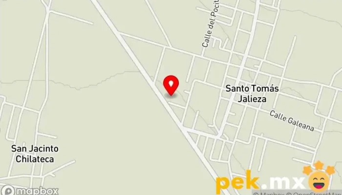 mapa de Telesecundaria de Santo Tomás Jalieza Centro de educación secundaria en Santo Tomás Jalieza