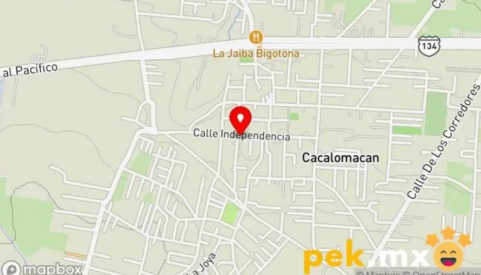 mapa de Telesecundaria Ignacio Manuel Altamirano,cacalomacan Escuela en Cacalomacán