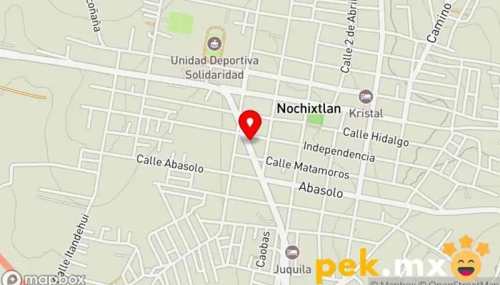 mapa de Tlahui Electrico Automotriz Taller de reparación de automóviles en Asunción Nochixtlán