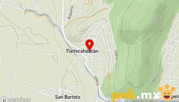 mapa de Tlaltecahuacán  en Tlaltecahuacán