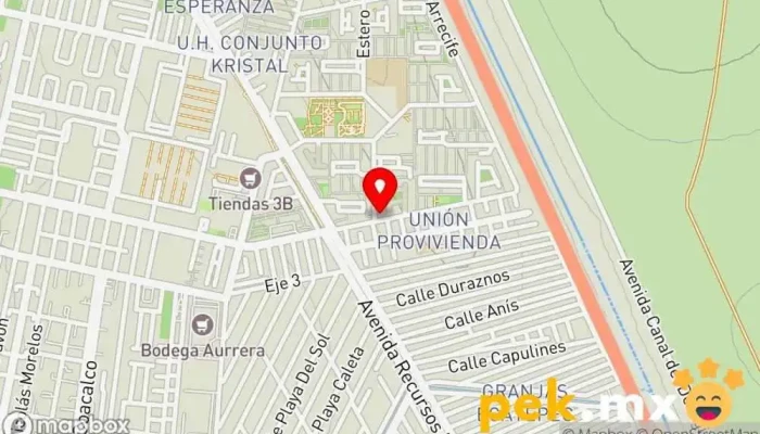 mapa de Tlapaleria Diego Ferretería en Alborada Jaltenco