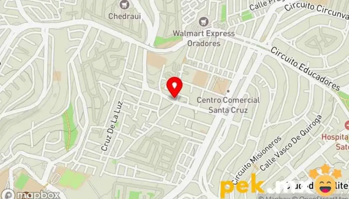 mapa de Tlapaleria Sta.Cruz Ferretería, Tienda de materiales para la construcción, Tienda de electricidad en Naucalpan de Juárez
