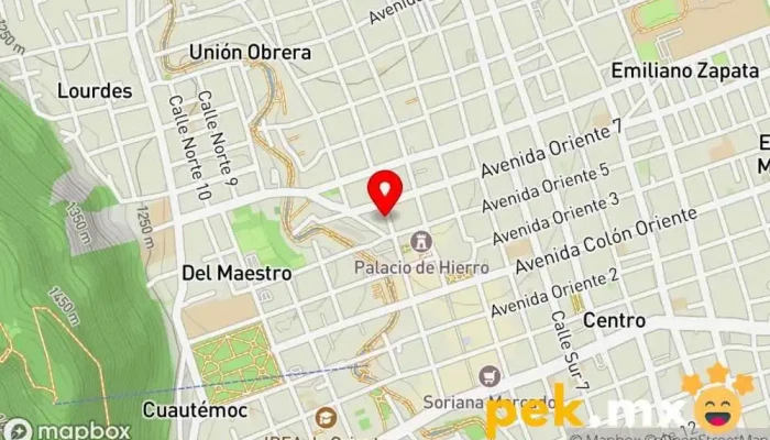 mapa de TOES Servicio de instalación eléctrica en Orizaba