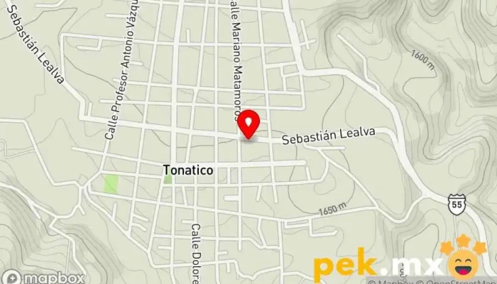 mapa de Tonapura Compañía suministradora de agua en Tonatico