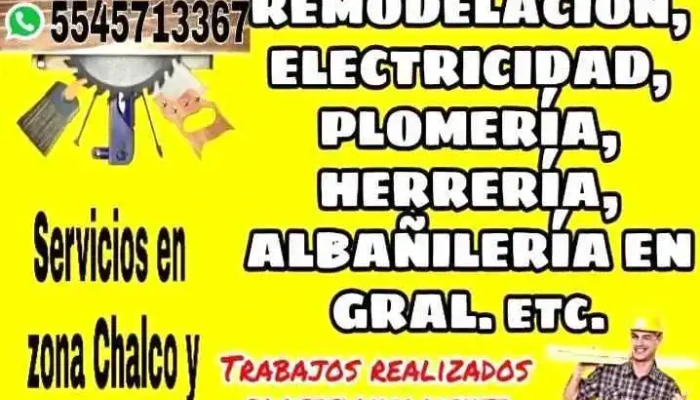 Trabajos De Albanileria Construccion Remodelacionelectricidadplomeria Herreria Etc Direccion - San Lucas Amalinalco