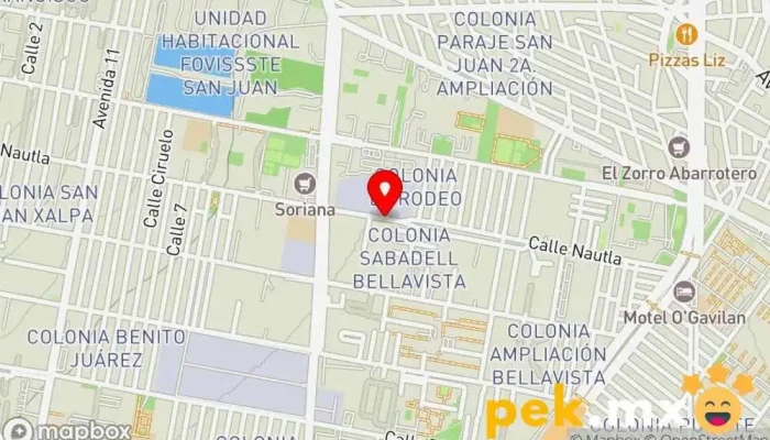 mapa de Tubo Y Postes Electricista, Compañía eléctrica en Iztapalapa, Ciudad de México