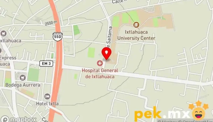 mapa de Universidad CUI Universidad en San Pedro la Cabecera