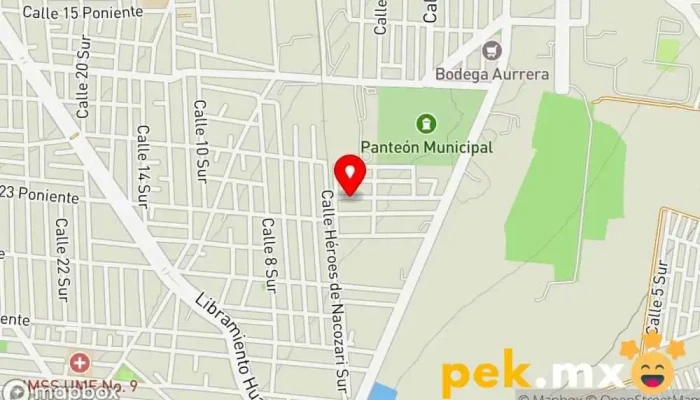 mapa de VAAN Electricista en Tehuacán
