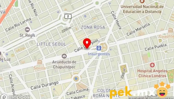 mapa de Venta de Material Eléctricio y Servicios Electricista en Cuauhtémoc, Ciudad de México
