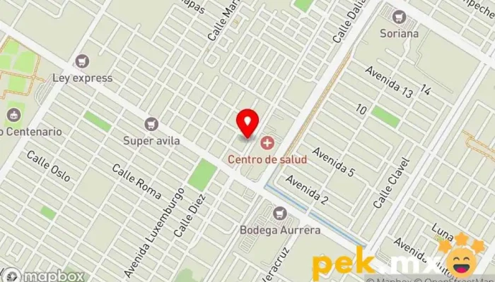 mapa de Vidrio & Aluminio Valdez´S Electricista, Tienda de equipos de baños en Los Mochis