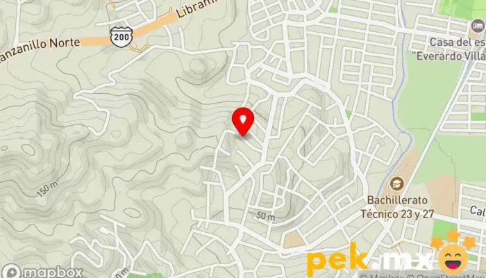 mapa de Villalobos Rodríguez Carlos Cerrajero en Manzanillo